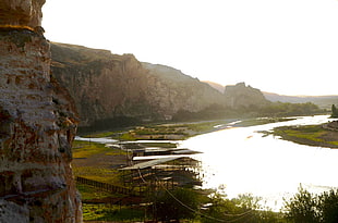 brown cliff, Hasankeyf, Turkey, natural light, landscape HD wallpaper
