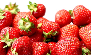 Strawberry fruits macro photography, strawberries