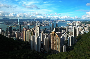 Hong Kong skyline, Hong Kong, city, China, landscape HD wallpaper
