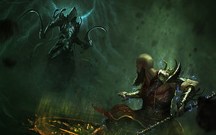 game character wallpaper, Diablo, Diablo III, video games, fantasy art