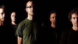 five men wearing crew-neck t-shirts HD wallpaper
