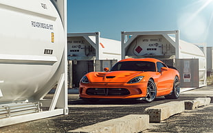 orange Dodge Viper, Dodge, Dodge Viper