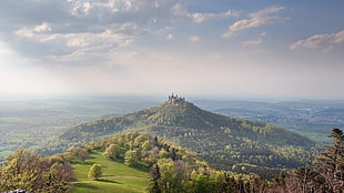 green and brown mountain, landscape, nature, Burg Hohenzollern, castle