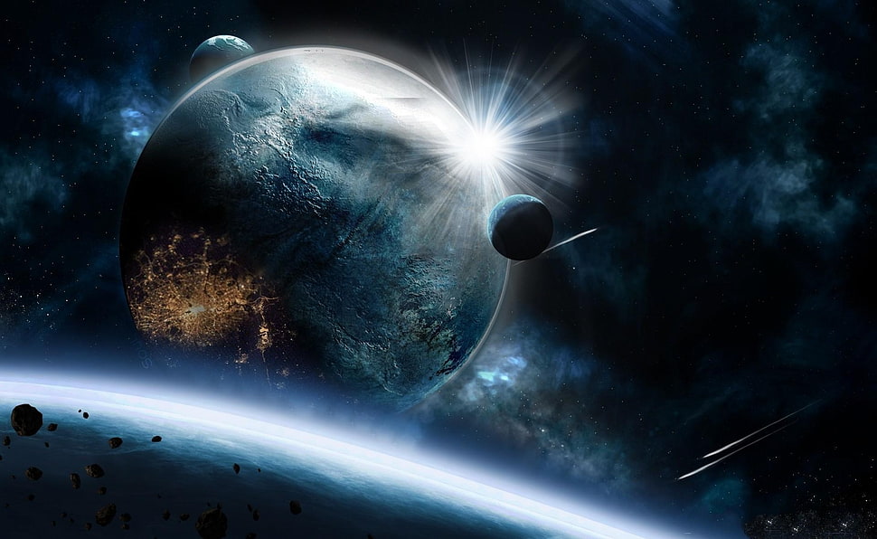 photo of solar system HD wallpaper