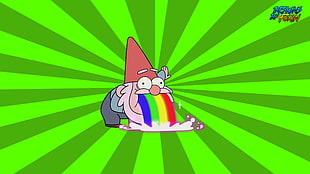 man vomiting rainbow clip art, Gravity Falls