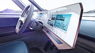 white steering wheel HD wallpaper