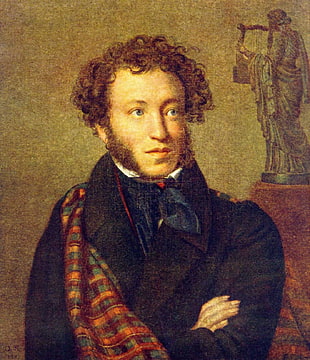 men's black jacket, Alexander Pushkin, painting, classic art, portrait HD wallpaper