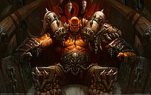 Warcraft character illustration, Hearthstone, Garrosh Hellscream, Warcraft,  World of Warcraft