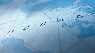 ocean map, map, sea, continents, lines HD wallpaper