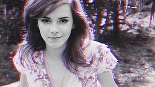 Emma Watson, Emma Watson, anaglyph 3D