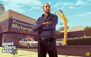 Grand Theft Auto 5 poster, Grand Theft Auto V, Grand Theft Auto, video games