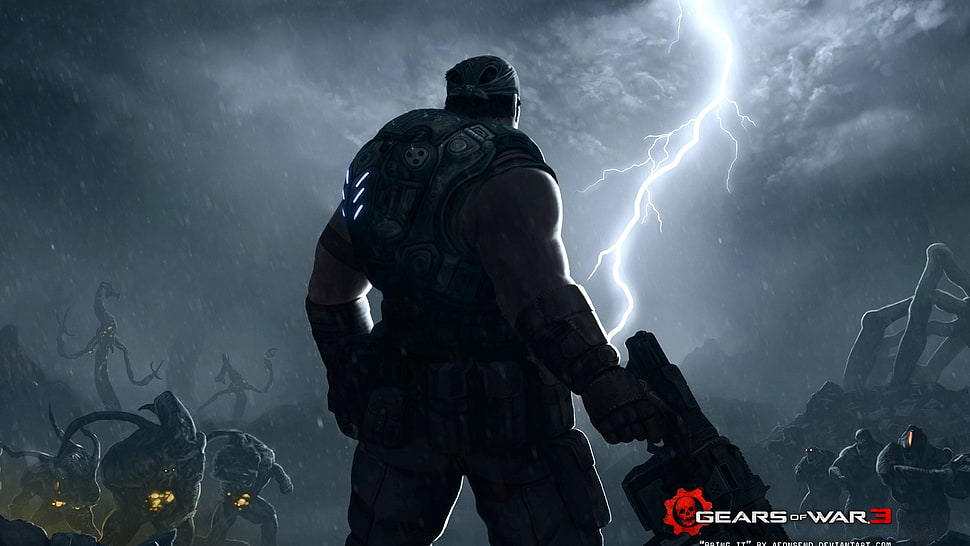 Gears of War videogame HD wallpaper