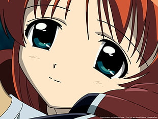 female anime character with brown hair