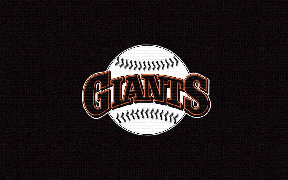 San Francisco Giants logo, SF Giants, baseball, Major League Baseball, black background HD wallpaper