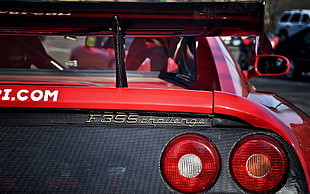 red Ferrari F-355, car, Ferrari, Ferrari F355 Challenge HD wallpaper