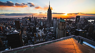 city buildings, building, photography, New York City, rooftops
