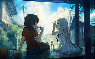 two anime character wallpaper HD wallpaper