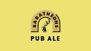 Baratheons Pub Ale logo, House Baratheon, Game of Thrones, A Song of Ice and Fire, beer HD wallpaper