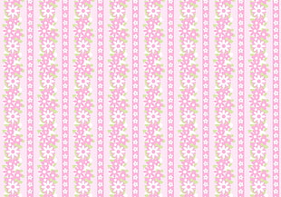 pink and white floral wallpaper
