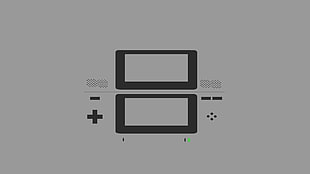 Nintendo log, Nintendo, Nintendo DS, minimalism, video games HD wallpaper