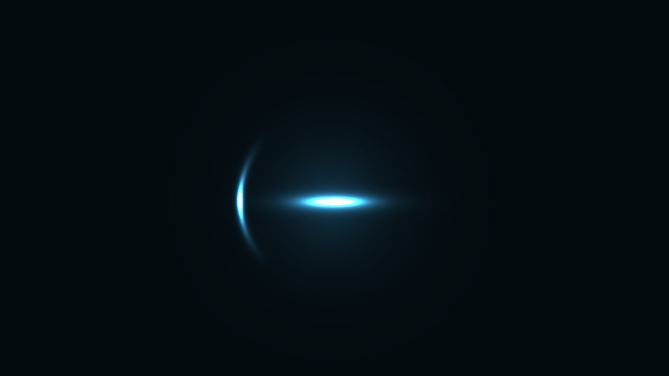 blue light digital wallpaper, abstract, minimalism, reflection, lights HD wallpaper