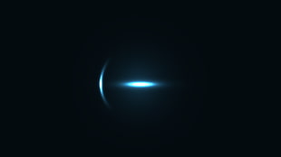 blue light digital wallpaper, abstract, minimalism, reflection, lights