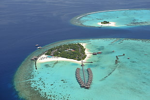 aerial photo of islands HD wallpaper