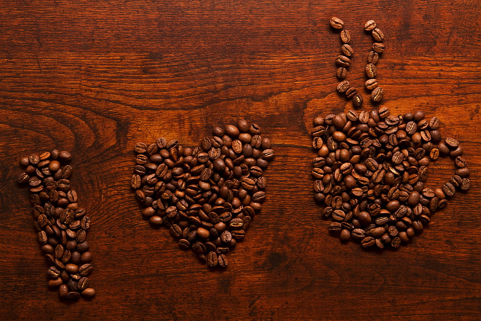 brown wooden coffee beans HD wallpaper