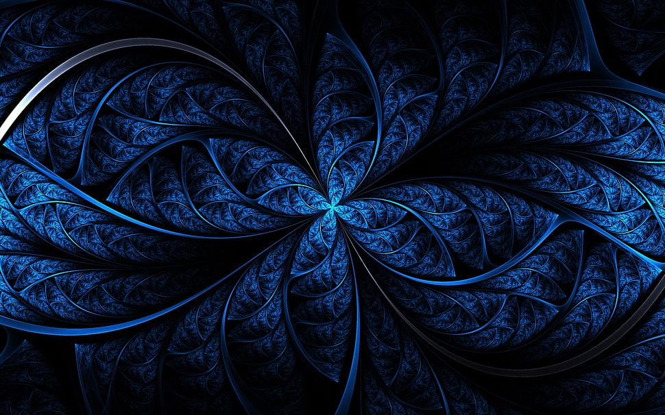 blue macro shot of blue textile HD wallpaper