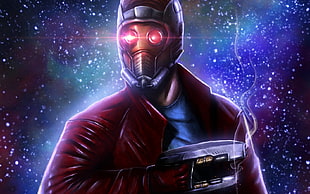 Guardians of The Galaxy Star Lord digital wallpaper