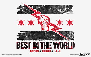 Best in the World graphic poster, WWE, wrestling, CM Punk