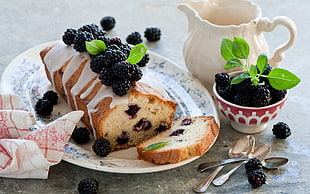 bread with mulberry, food, lunch