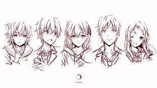 anime characters illustration, gamers!, Aguri (Gamers!), Hoshinomori Chiaki, Amano Keita