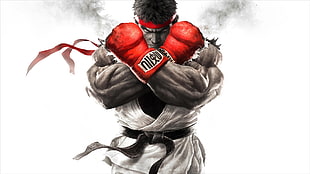 Street Fighter Ryu digital wallpaper
