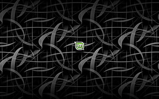 black and green LM wallpaper