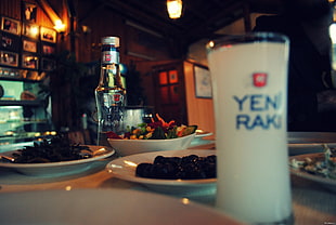 white Yen/Ran glass, raki, rakı, drink, alcohol