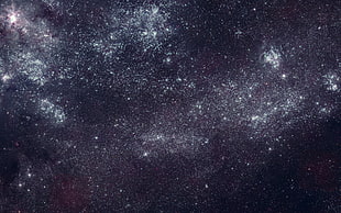 photo of galaxy, Large Magellanic Cloud, galaxy, space, stars HD wallpaper