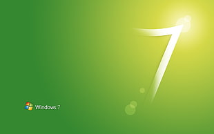 green Microsoft Windows 7 wallpaper HD wallpaper