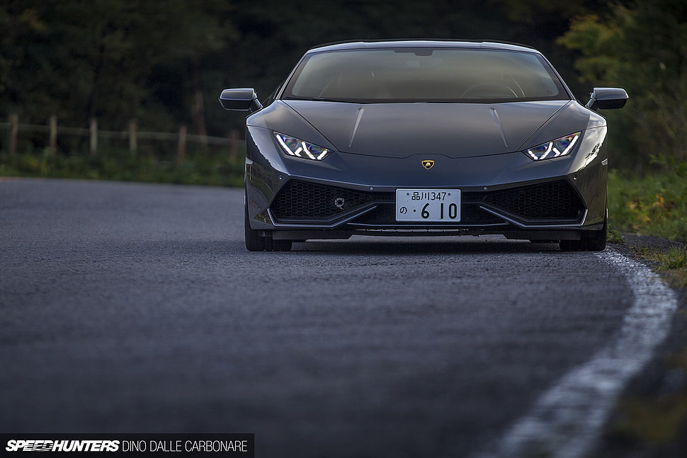 black Lamborghini sports car, Lamborghini, Lamborghini Huracan, Speedhunters , car HD wallpaper