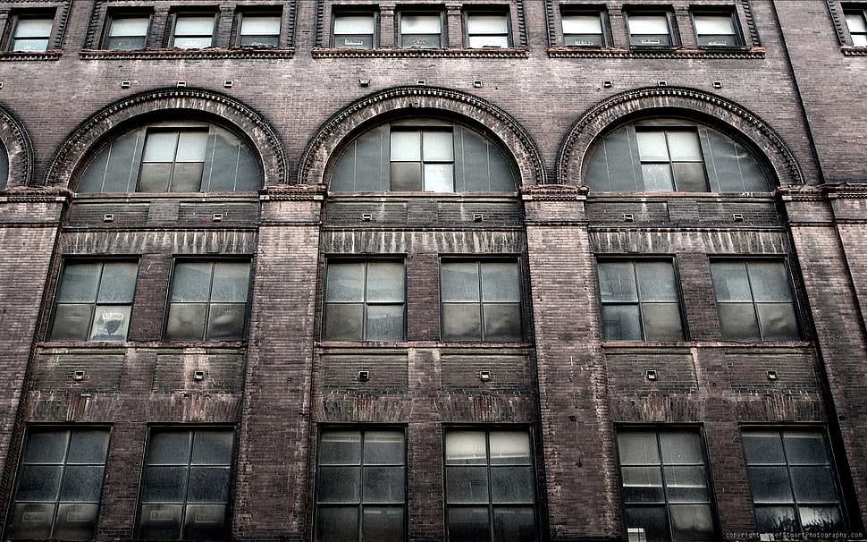 gray building, house, urban, building, window HD wallpaper