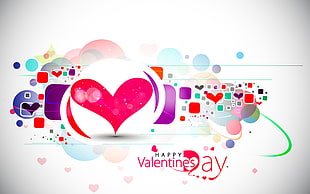 Happy Valentines Day overlay text HD wallpaper