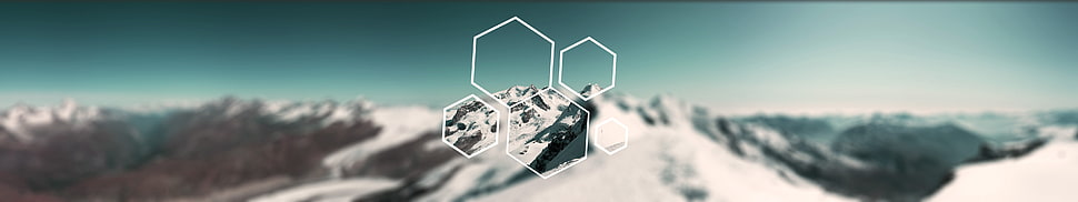 triple screen, mountains, snow, polyscape HD wallpaper
