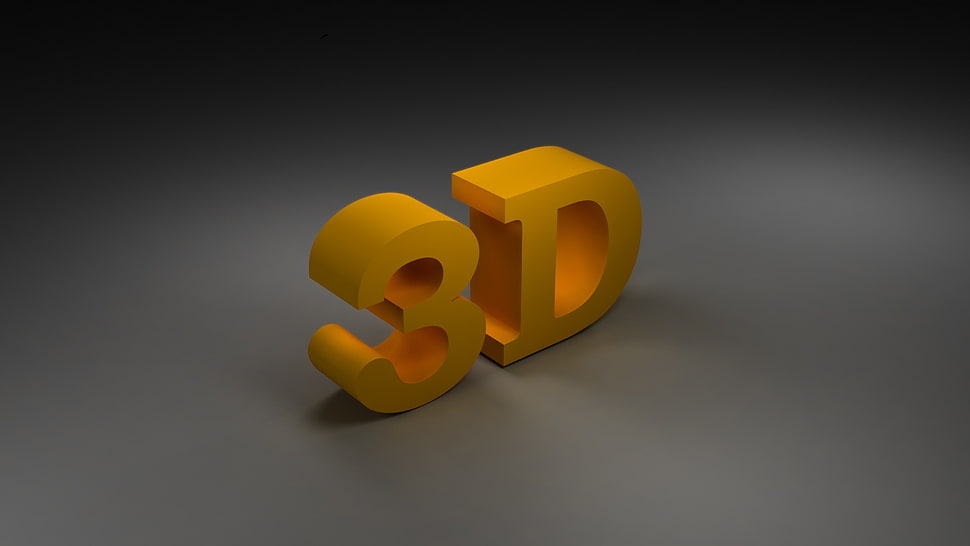 photo of yellow 3D HD wallpaper