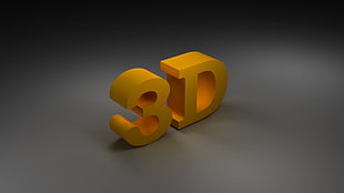 photo of yellow 3D
