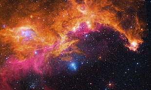 multicolored galaxy, space HD wallpaper