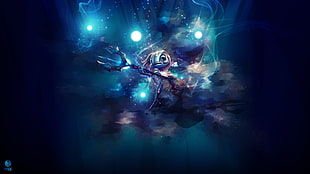 purple character holding trident digital wallpaper, League of Legends
