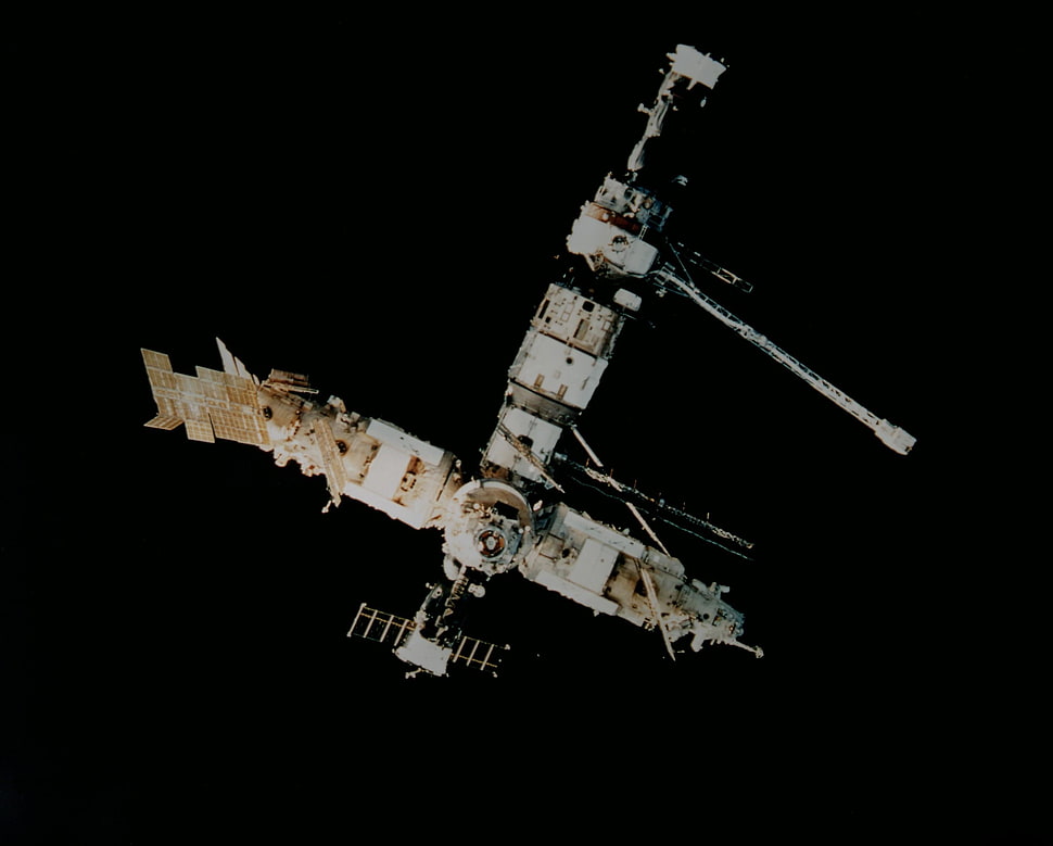 white satellite view HD wallpaper
