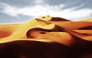 landscape photography of desert, desert, landscape, dune, nature HD wallpaper