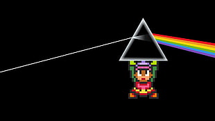black and white table lamp, The Legend of Zelda, Pink Floyd HD wallpaper