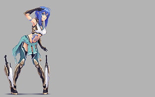 female animation character HD wallpaper